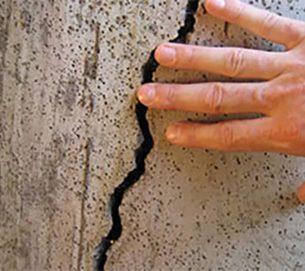 cracks in basement wall