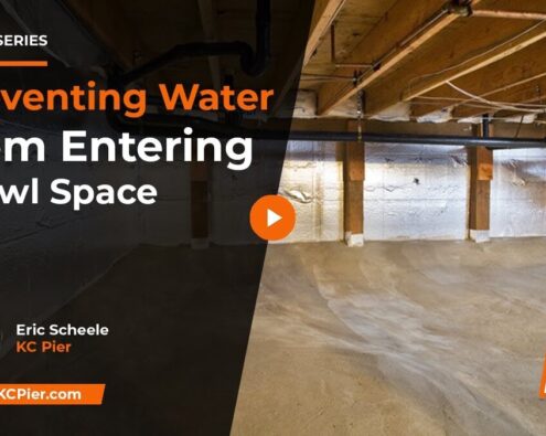 water from entering my crawl space