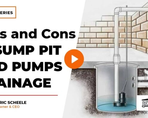 sump pit and pumps drainage