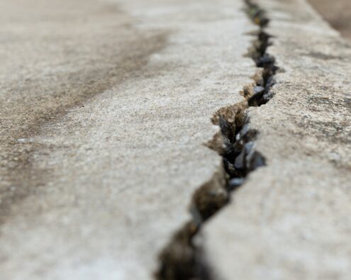 concrete floor cracks