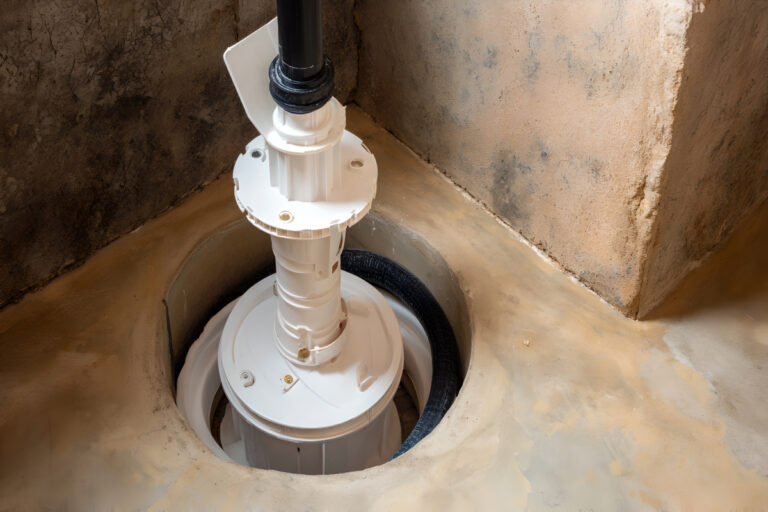 where does sump pump water go